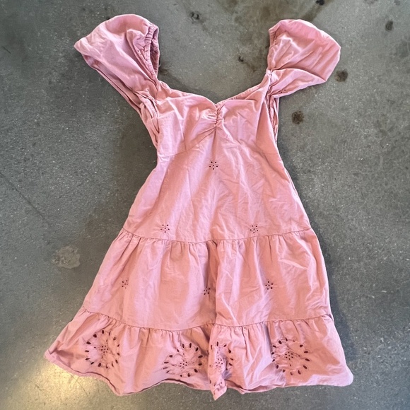 ZARA WOMEN’S OFF THE SHOULDER RUFFLE MINI DRESS, SIZE X-SMALL, PINK - Picture 2 of 9